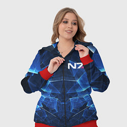 Женский 3D-костюм Mass Effect: Blue Armor N7, цвет: 3D-красный — фото 2