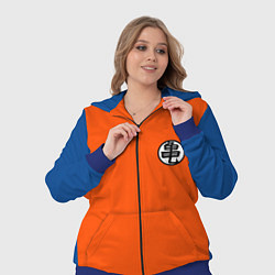 Женский 3D-костюм DBZ: Kame Senin Kanji Emblem, цвет: 3D-синий — фото 2