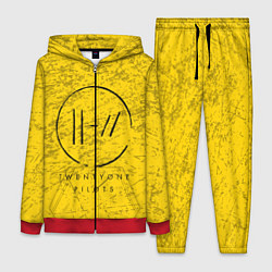 Женский 3D-костюм 21 Pilots: Yellow Grunge, цвет: 3D-красный