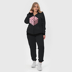 Женский 3D-костюм Black Pink Cube, цвет: 3D-черный — фото 2