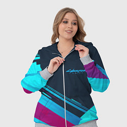 Женский 3D-костюм Cyberpunk 2077, цвет: 3D-меланж — фото 2