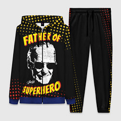 Женский 3D-костюм Stan Lee: Father of Superhero, цвет: 3D-синий