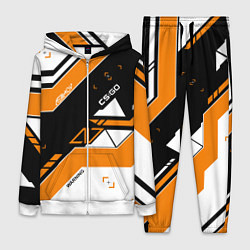 Женский 3D-костюм CS:GO Asiimov Inverted, цвет: 3D-белый