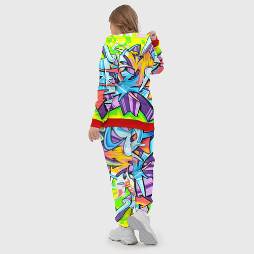 Женский костюм Неоновая кислота / 3D-Красный – фото 5