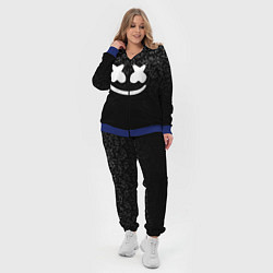 Женский 3D-костюм Marshmello Black, цвет: 3D-синий — фото 2