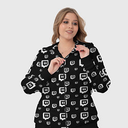 Женский 3D-костюм Twitch: Black Pattern, цвет: 3D-черный — фото 2