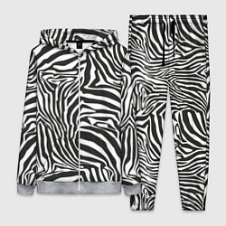 Женский 3D-костюм Полосы шкура зебры, цвет: 3D-меланж