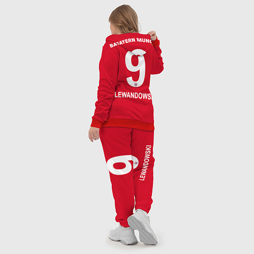 Женский костюм FC Bayern: Lewandowski Home 19-20 / 3D-Красный – фото 5