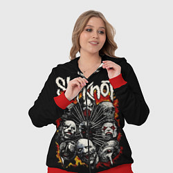 Женский 3D-костюм Slipknot: Faces, цвет: 3D-красный — фото 2