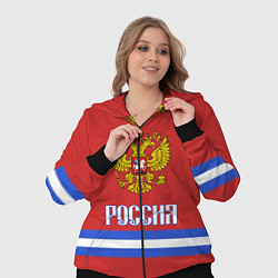 Женский 3D-костюм Хоккей: Россия, цвет: 3D-черный — фото 2