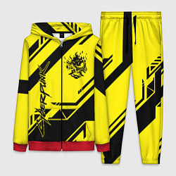 Женский 3D-костюм Cyberpunk 2077: Yellow Samurai, цвет: 3D-красный