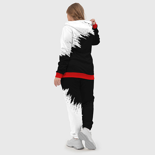 Женский костюм ЧЁРНЫЙ КЛЕВЕР / 3D-Красный – фото 5