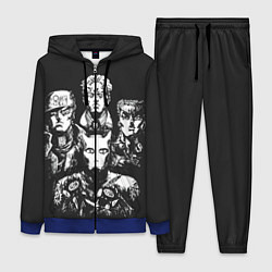 Женский 3D-костюм JoJo Bizarre Adventure, цвет: 3D-синий