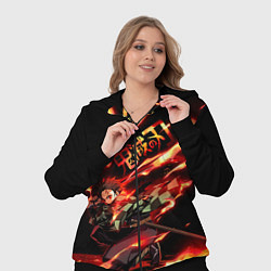 Женский 3D-костюм Demon Slayer, цвет: 3D-черный — фото 2