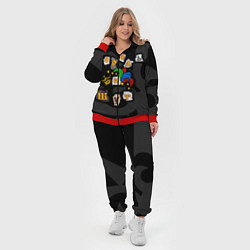 Женский 3D-костюм Король и Шут, цвет: 3D-красный — фото 2