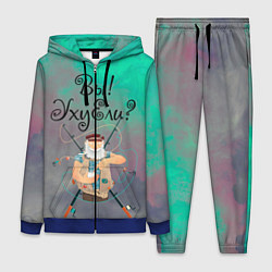 Женский 3D-костюм Рыбак, цвет: 3D-синий