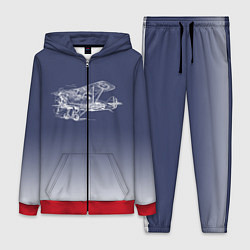 Женский 3D-костюм Биплан, цвет: 3D-красный