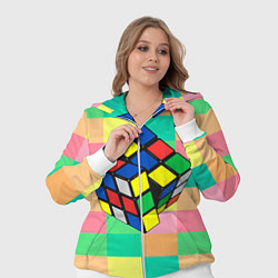 Женский 3D-костюм Кубик Рубика, цвет: 3D-белый — фото 2