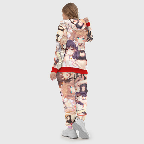 Женский костюм Ахегао / 3D-Красный – фото 5