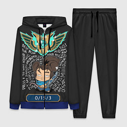 Женский 3D-костюм League of Legends, цвет: 3D-синий