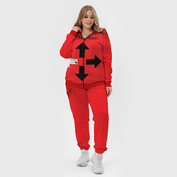 Женский 3D-костюм Three Days Grace, цвет: 3D-красный — фото 2