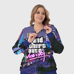 Женский 3D-костюм Grand Theft Auto Vice City, цвет: 3D-синий — фото 2