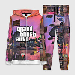 Женский 3D-костюм GTA VI, цвет: 3D-белый