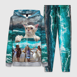 Женский 3D-костюм Морской Кошак, цвет: 3D-меланж