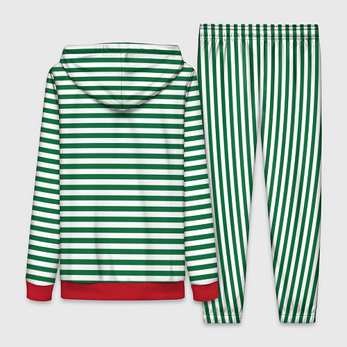 Женский костюм Тельняшка пограничных войск / 3D-Красный – фото 2