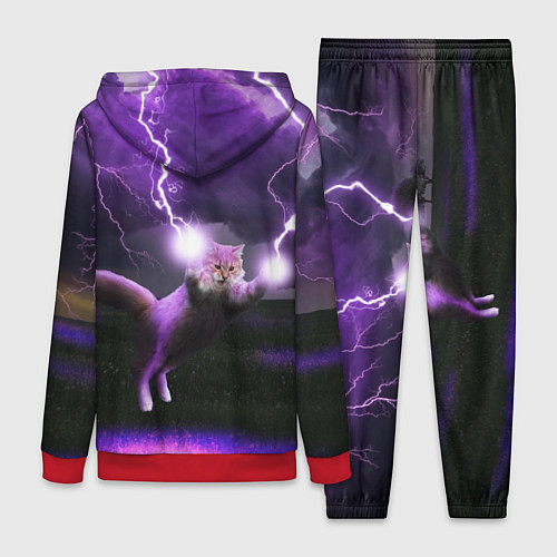 Женский костюм Кот и Молнии / 3D-Красный – фото 2