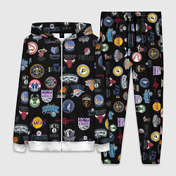 Женский 3D-костюм NBA Pattern, цвет: 3D-белый