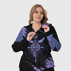 Женский 3D-костюм Стальной алхимик, цвет: 3D-черный — фото 2