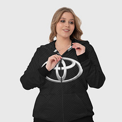 Женский 3D-костюм Toyota carbon, цвет: 3D-черный — фото 2