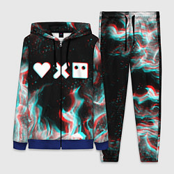 Женский 3D-костюм LOVE DEATH ROBOTS LDR, цвет: 3D-синий