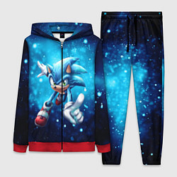 Женский 3D-костюм SONIC, цвет: 3D-красный