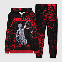 Женский 3D-костюм Metallica, цвет: 3D-красный