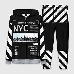Женский 3D-костюм Off-White: NYC, цвет: 3D-меланж