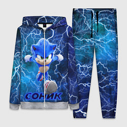 Женский 3D-костюм SONIC, цвет: 3D-меланж