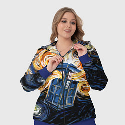 Женский 3D-костюм Van Gogh Tardis, цвет: 3D-синий — фото 2