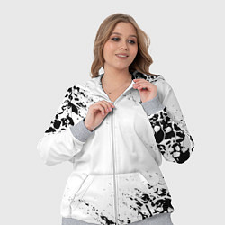 Женский 3D-костюм БЕЛЫЕ ЧЕРЕПА, цвет: 3D-меланж — фото 2
