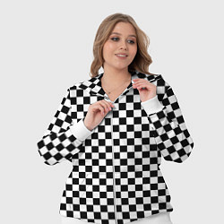 Женский 3D-костюм Шахматка мелкая, цвет: 3D-белый — фото 2