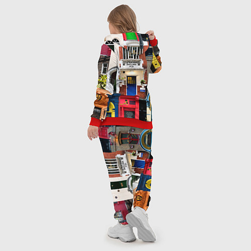 Женский костюм London doors цифровой коллаж / 3D-Красный – фото 5