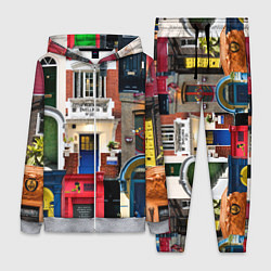 Женский 3D-костюм London doors цифровой коллаж, цвет: 3D-меланж