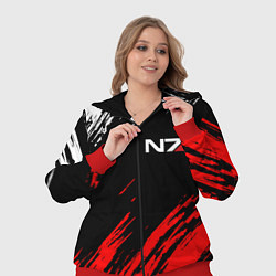 Женский 3D-костюм MASS EFFECT N7, цвет: 3D-красный — фото 2
