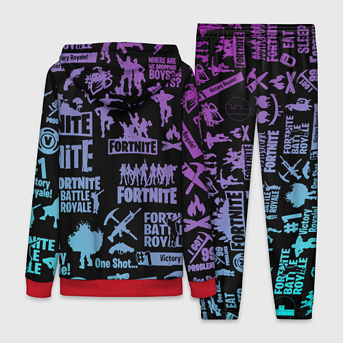 Женский костюм FORTNITE / 3D-Красный – фото 2