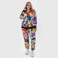 Женский 3D-костюм Sonic ПЕРСОНАЖИ, цвет: 3D-черный — фото 2