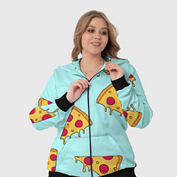 Женский 3D-костюм Ароматная пицца, цвет: 3D-черный — фото 2