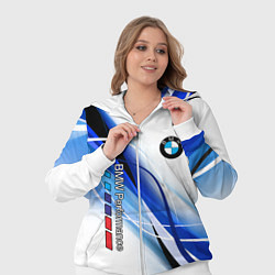 Женский 3D-костюм BMW волны - blue-white, цвет: 3D-белый — фото 2