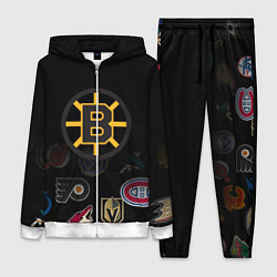 Женский 3D-костюм NHL Boston Bruins Z, цвет: 3D-белый