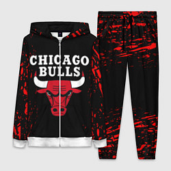 Женский 3D-костюм CHICAGO BULLS, цвет: 3D-белый